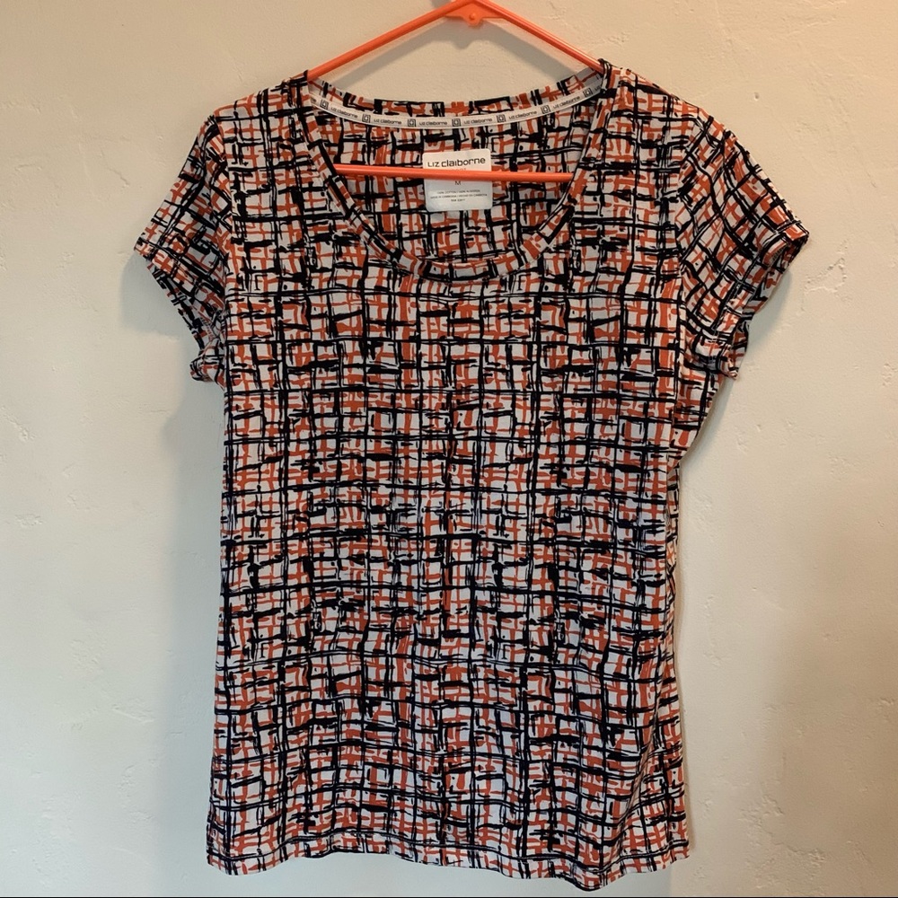 Liz Claiborne T-Shirt 100% Cotton Size Medium